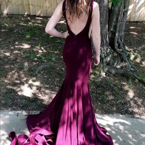 JOVANI burgundy low back prom dress!!! $110!!! OBO
